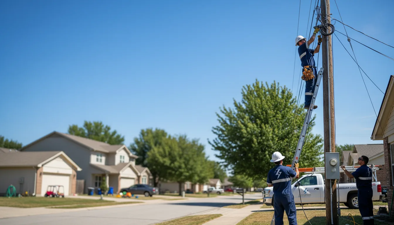 Residential electrician providing installation services in Hoskinston, KY